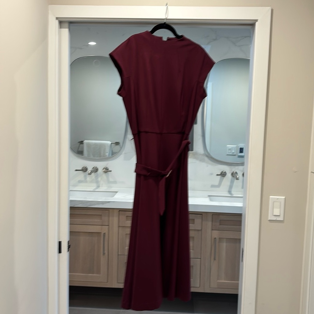 Burgundy Ann Taylor dress worn once.